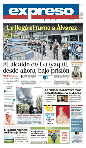 Cover of Diario Expreso