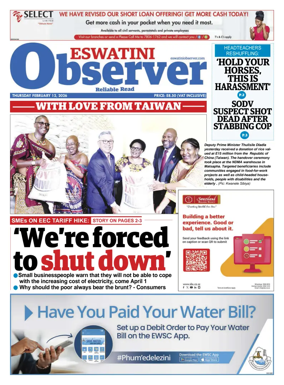 Cover of Eswatini Observer
