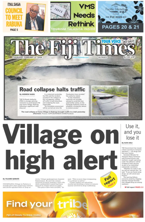 Cover of The Fiji Times