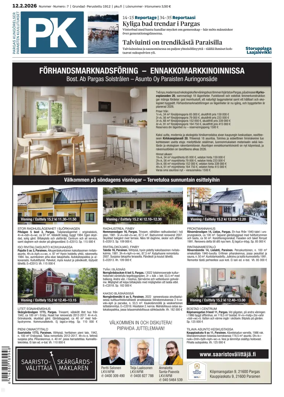 Cover of Pargas Kungorelser - Paraisten Kuulutukset