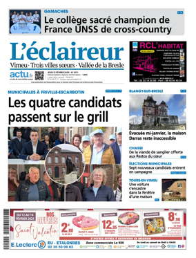 Cover of L'Eclaireur (Vimeu Trois villes soeurs Vallee de la Bresle)