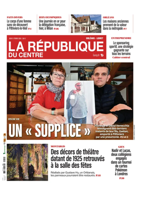 Cover of La Republique du Centre (Orleans - Loiret))