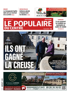 Cover of Le Populaire du Centre (Haute-Vienne)