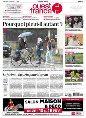Cover of Ouest France (Nantes)