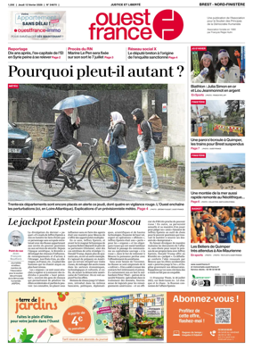 Cover of Ouest France (Nord-Finistere)