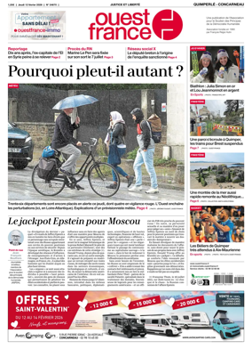 Cover of Ouest-France (Quimperle Concarneau)
