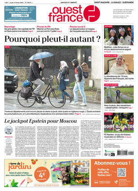 Cover of Ouest France (Saint-Nazaire La Baule Guerande)