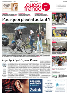 Cover of Ouest France (Vannes)