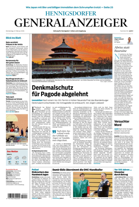 Cover of Hennigsdorfer Generalanzeiger