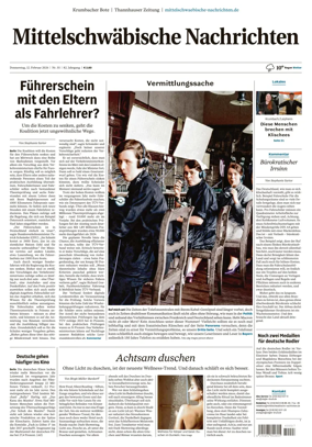 Cover of Mittelschwaebische Nachrichten