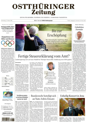 Cover of Ostthuringer Zeitung (Saale-Holzland-Kreis)