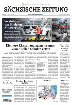 Cover of Sachsische Zeitung (Freital Dippoldiswalde & Osterzgebirge)