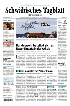 Cover of Schwabisches Tagblatt - Tubinger Chronik