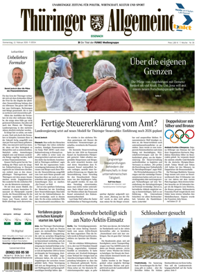 Cover of Thuringer Allgemeine (Eisenach)