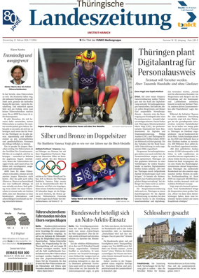 Cover of Thuringische Landeszeitung (Unstrut-Hainich-Kreis)