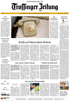 Cover of Trossinger Zeitung