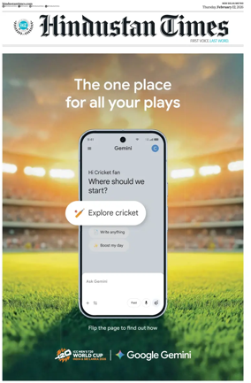 Cover of Hindustan Times (Delhi)