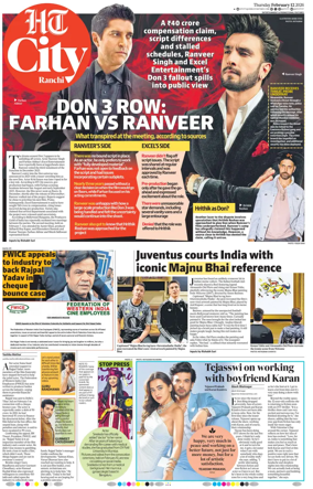 Cover of Hindustan Times (Ranchi) - Live