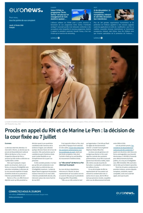 Cover of EuroNews (French Edition)