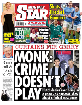 Cover of Irish Daily Star