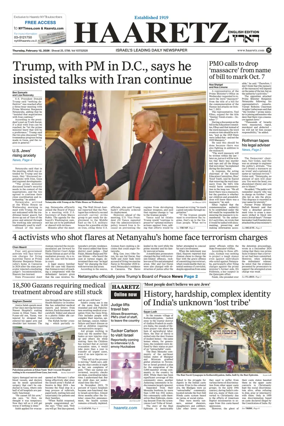 Cover of Haaretz english edition