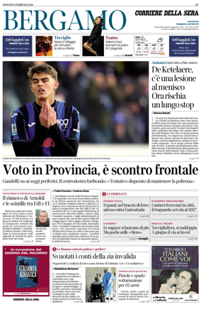 Cover of Corriere della Sera (Bergamo)