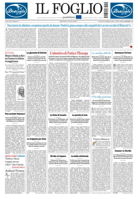 Cover of Il Foglio Quotidiano