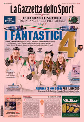 Cover of La Gazzetta dello Sport - Milano