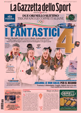Cover of La Gazzetta dello Sport
