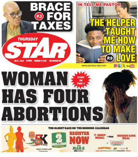 Cover of The Star (Jamaica)