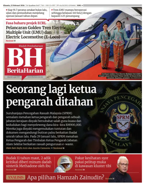 Cover of Berita Harian