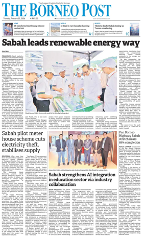 Cover of The Borneo Post (Sabah)