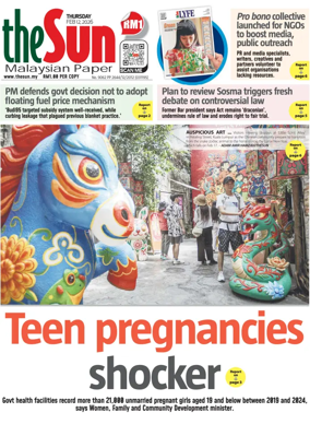 Cover of The Sun (Malaysia)