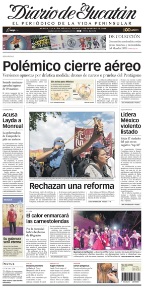 Cover of Diario de Yucatan