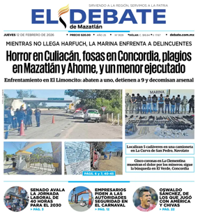 Cover of El Debate de Mazatlan