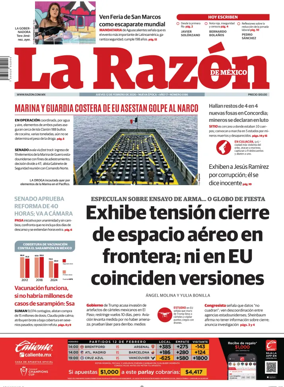 Cover of La Razon de Mexico