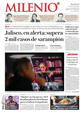 Cover of Milenio Jalisco