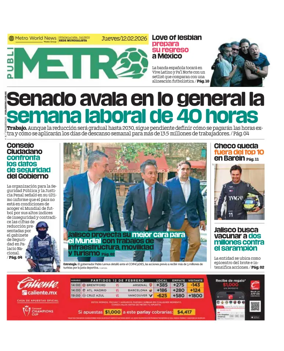 Cover of Publimetro Guadalajara