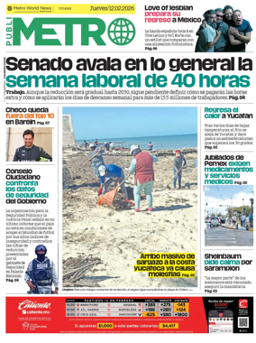 Cover of Publimetro Merida
