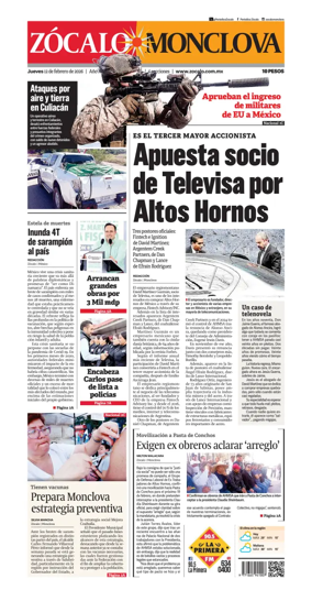 Cover of Zocalo Monclova