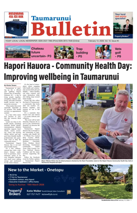Cover of Taumarunui Bulletin