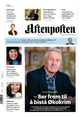Cover of Aftenposten
