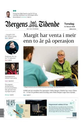 Cover of Bergens Tidende