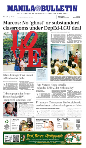 Cover of Manila Bulletin