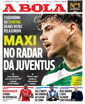 Cover of A BOLA (Portuguese)