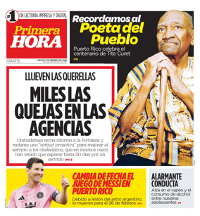 Cover of Primera Hora
