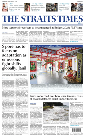 Cover of The Straits Times