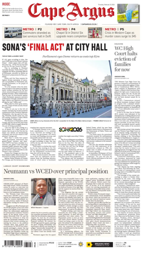 Cover of Cape Argus (PM Edition)