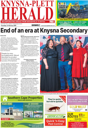 Cover of Knysna-Plett Herald