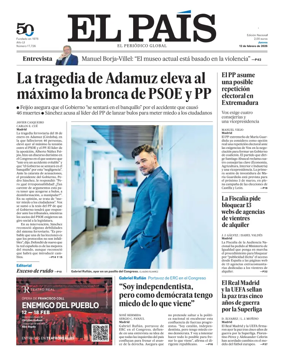 Cover of EL PAIS Euskadi